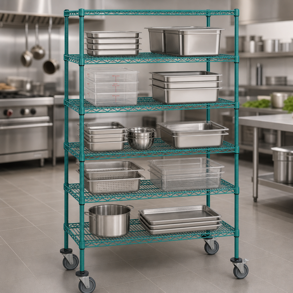Five Wire Shelves