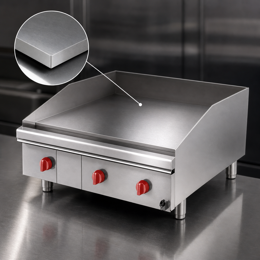 1-Inch Smooth Steel Griddle Plate