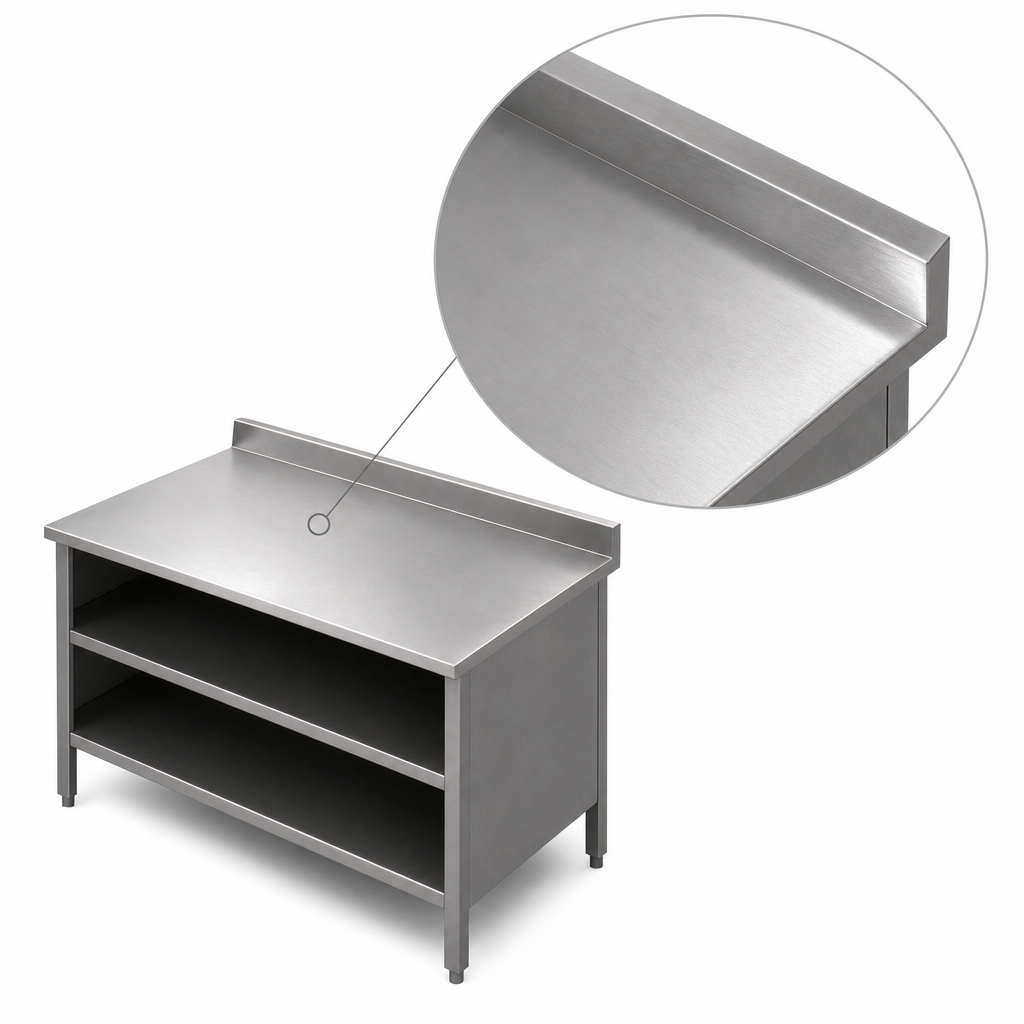 16-Gauge Stainless Steel Top