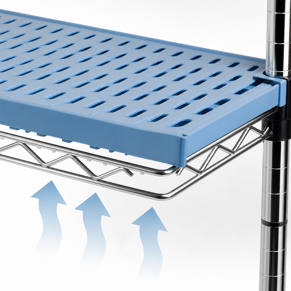 Louvered Shelf Surface
