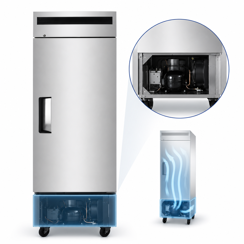 Bottom-Mount Self-Contained Refrigeration