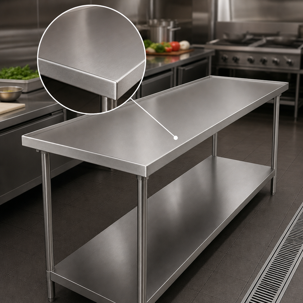 14-Gauge 304 Stainless Steel Top