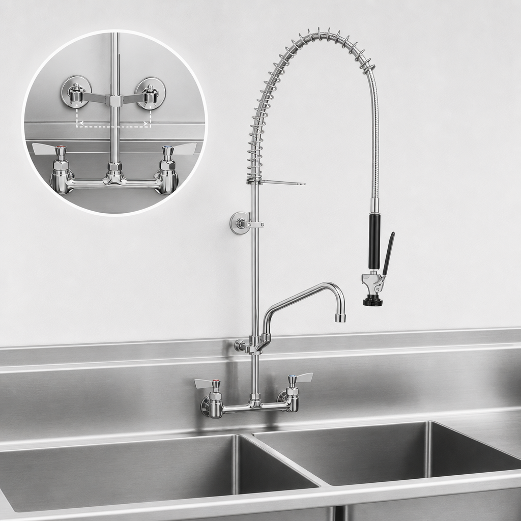 8-Inch Center Backsplash Mount
