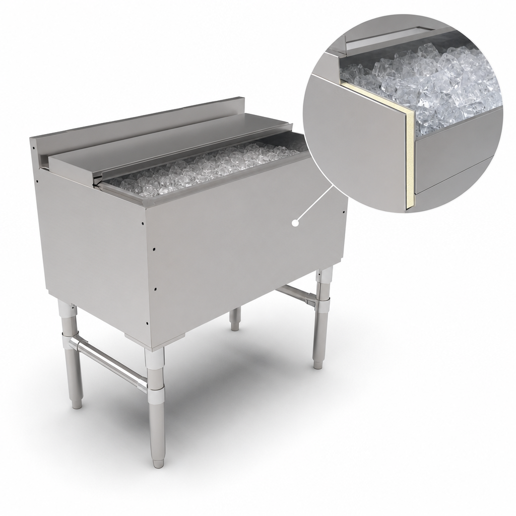 Foam-Insulated Ice Bin
