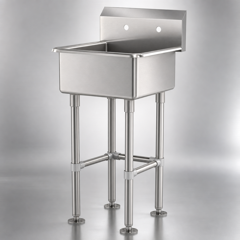 14-Gauge 304 Stainless Steel Construction