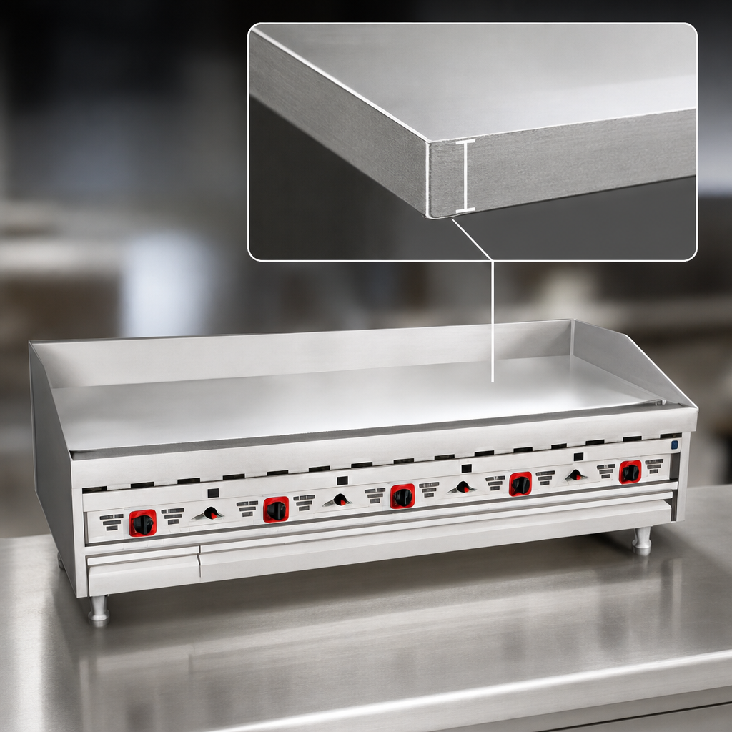 1-Inch Polished Griddle Plate