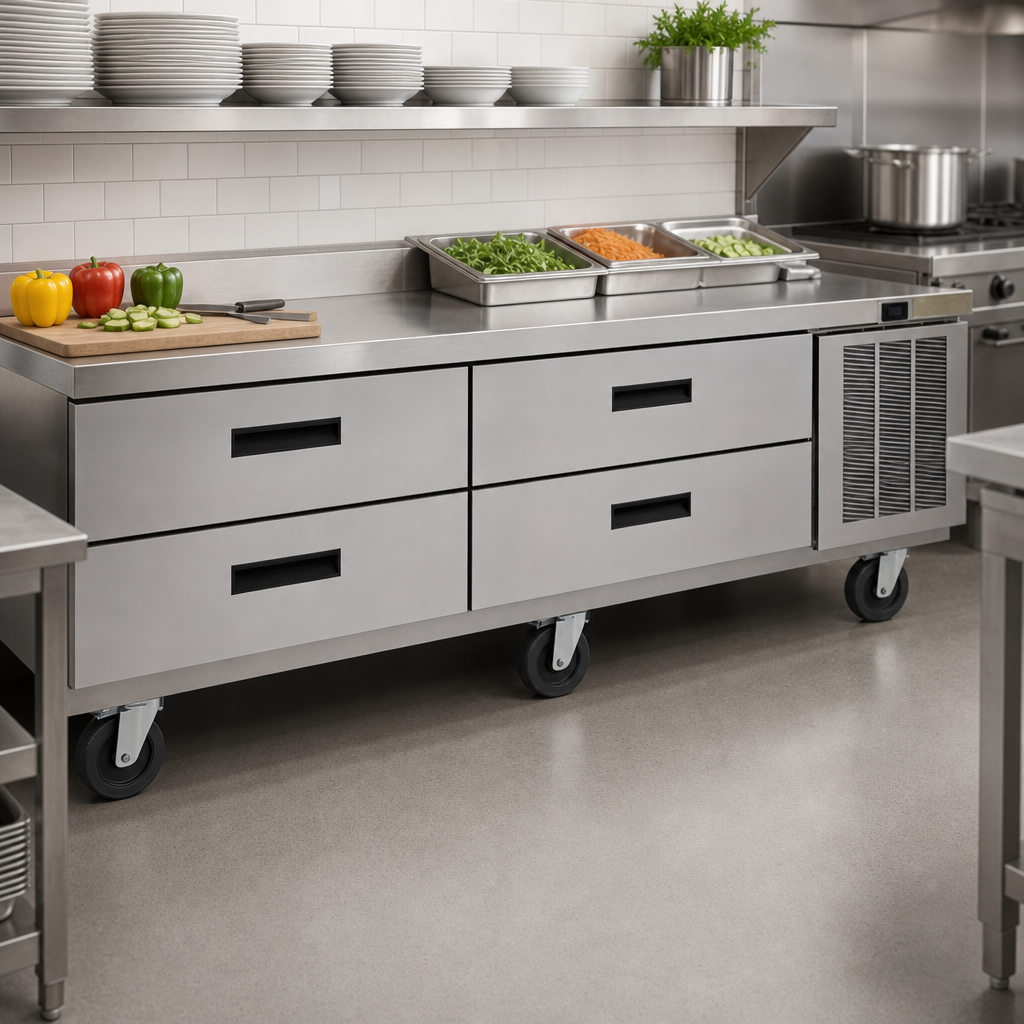 Low-Profile 4-Drawer Design
