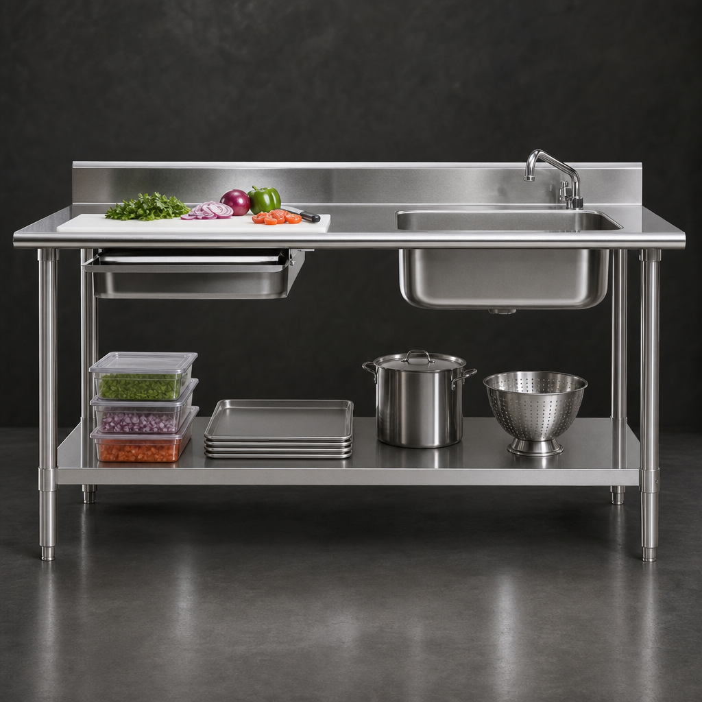 Right-Side Sink / Left-Side Drawer