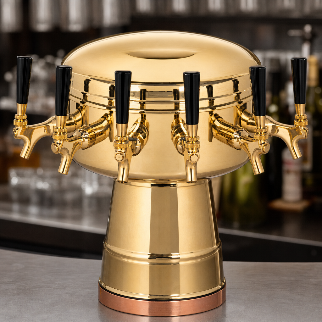 Six-Faucet Mushroom Design