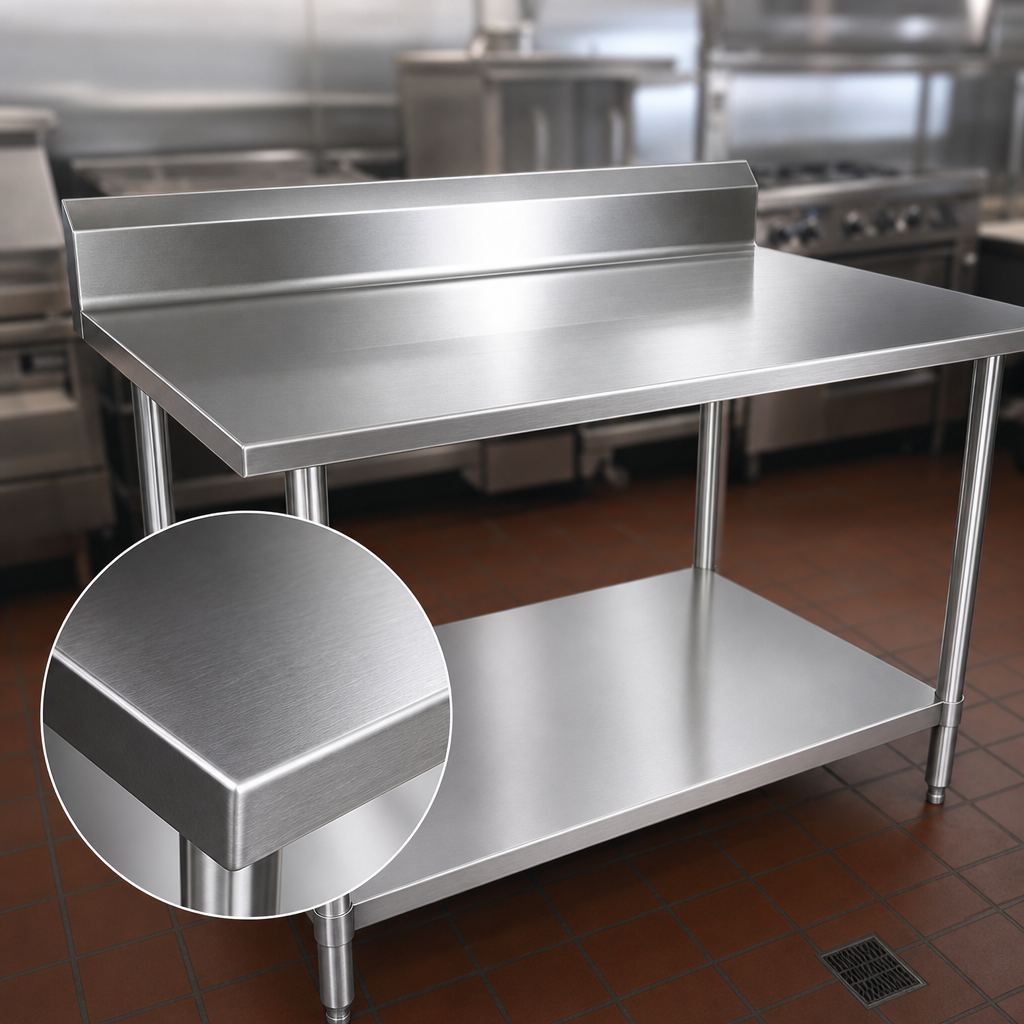 14-Gauge Stainless Steel Top