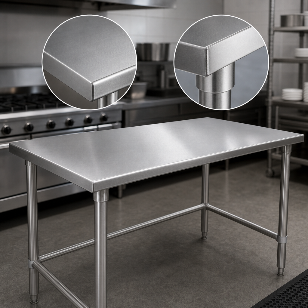 16-Gauge 300-Series Stainless Steel Top