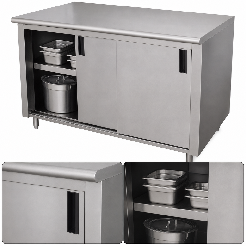 Cabinet Base with Sliding Doors