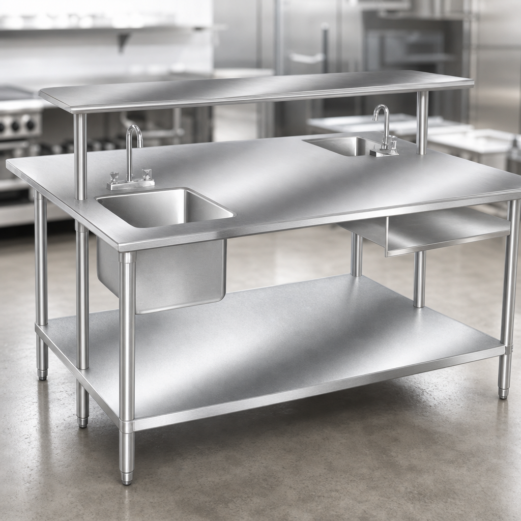 14-Gauge 304 Stainless Steel Top