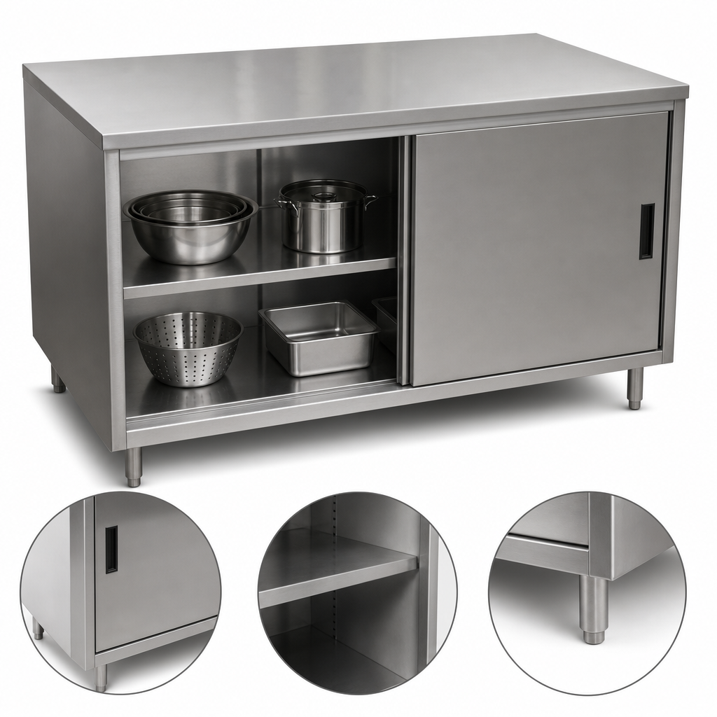 Cabinet Base with Sliding Doors