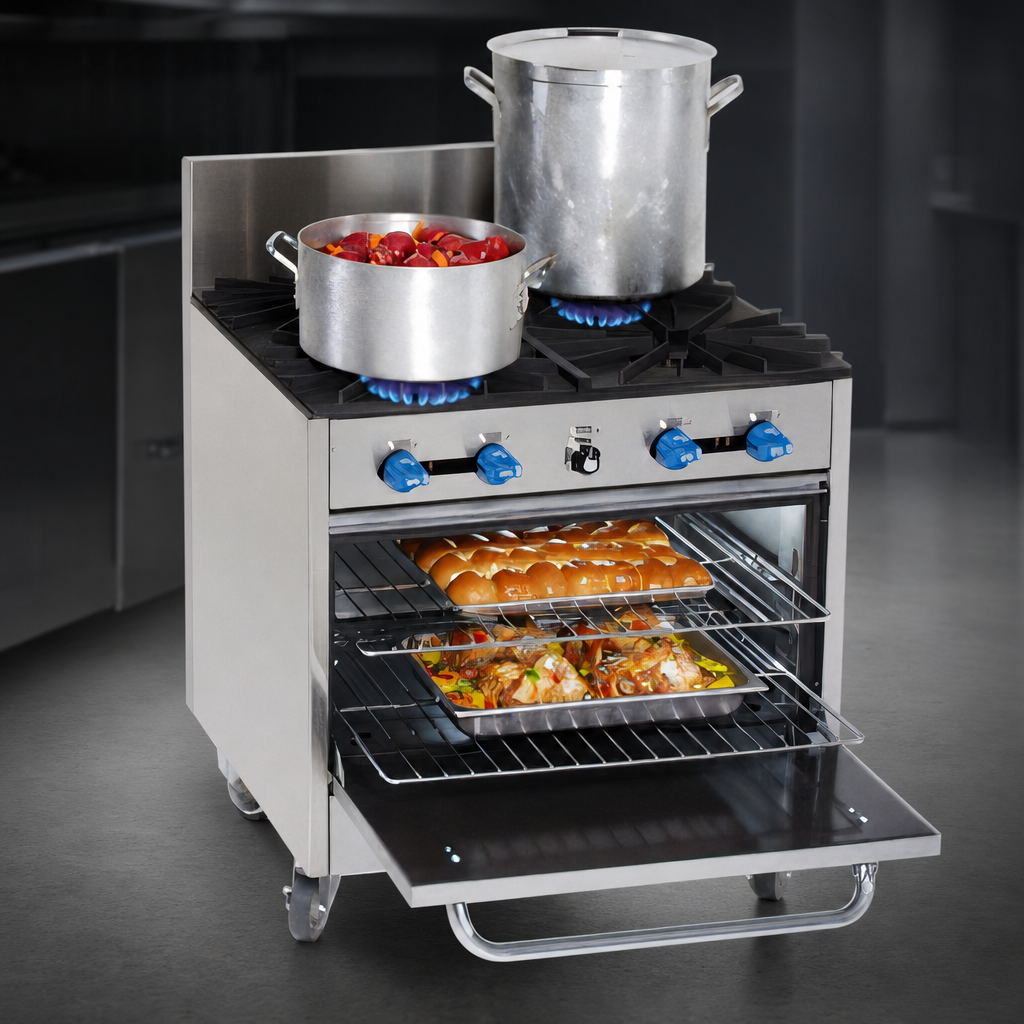 Two High-Output Open Burners