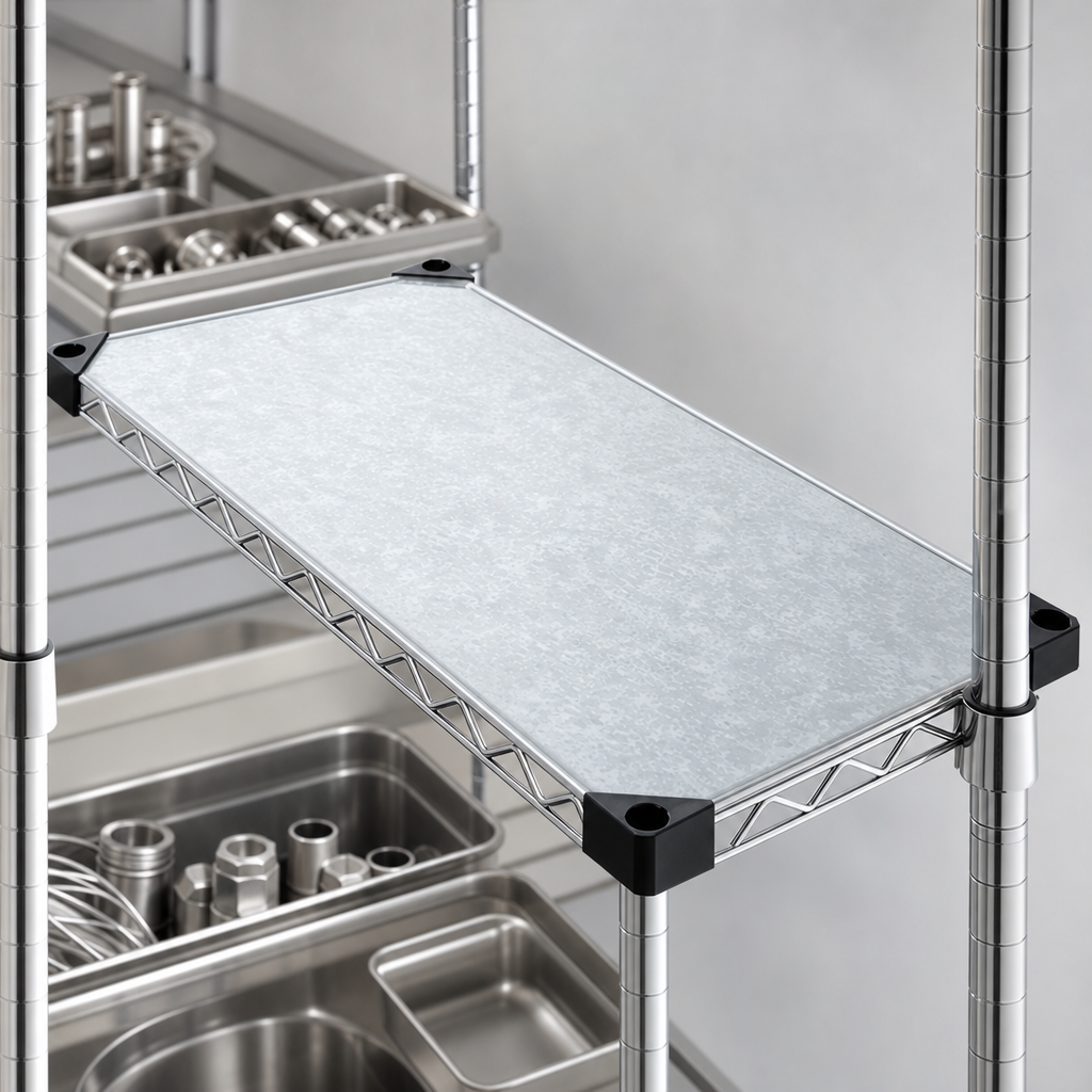 Solid Steel Shelf Surface