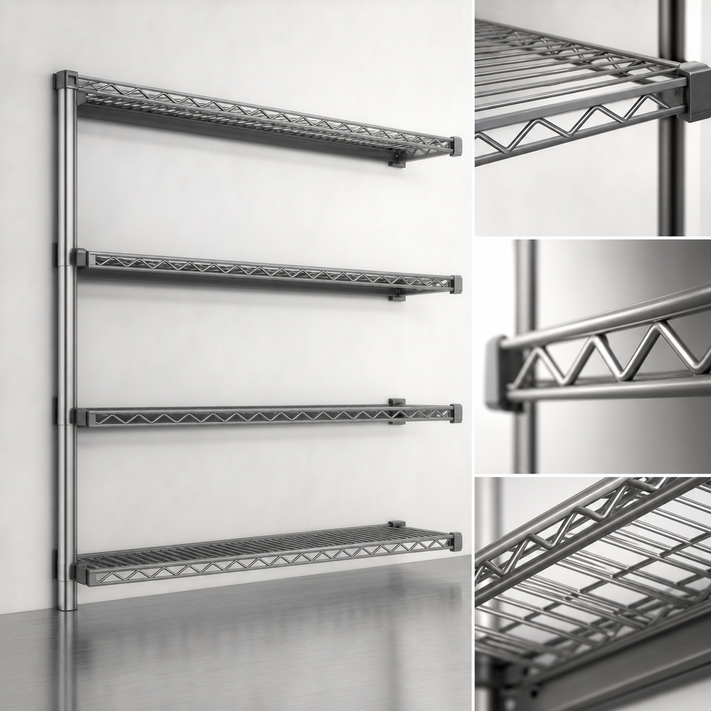 Patented QuadTruss® Wire Shelves