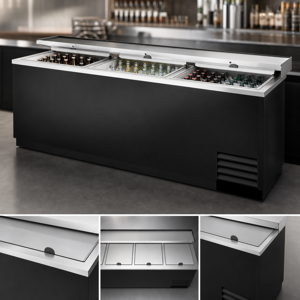 Flat-Top Design with 3 Lids