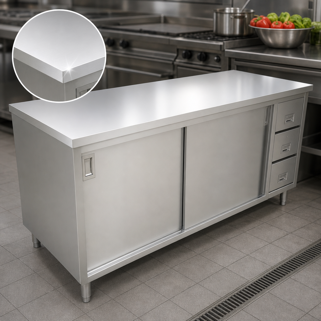 16-Gauge 430 Stainless Steel Flat Top