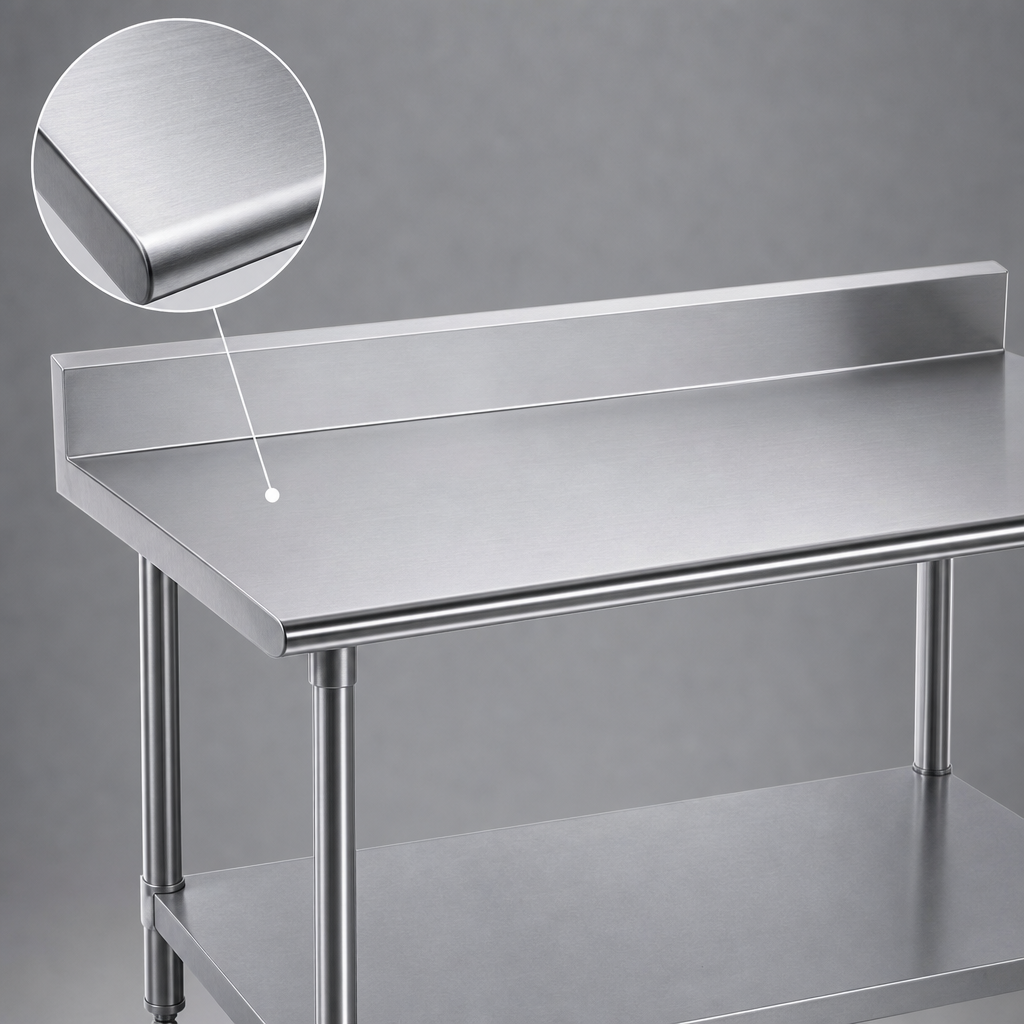 14-Gauge 304 Stainless Steel Top