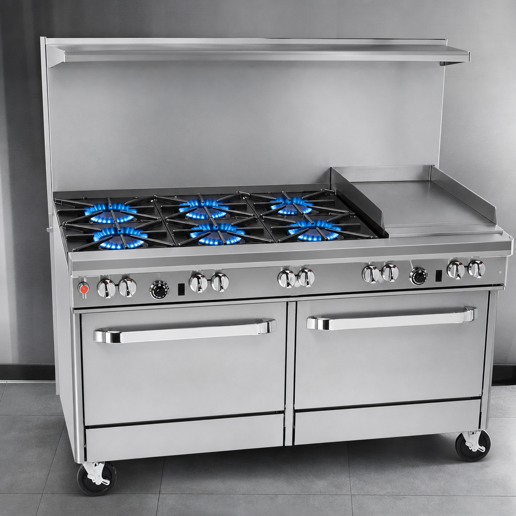 Six Open Burners