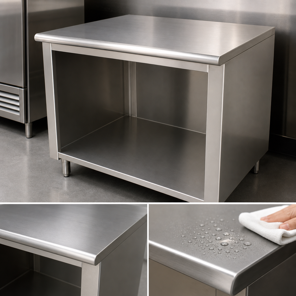 14-Gauge 304 Stainless Steel Top