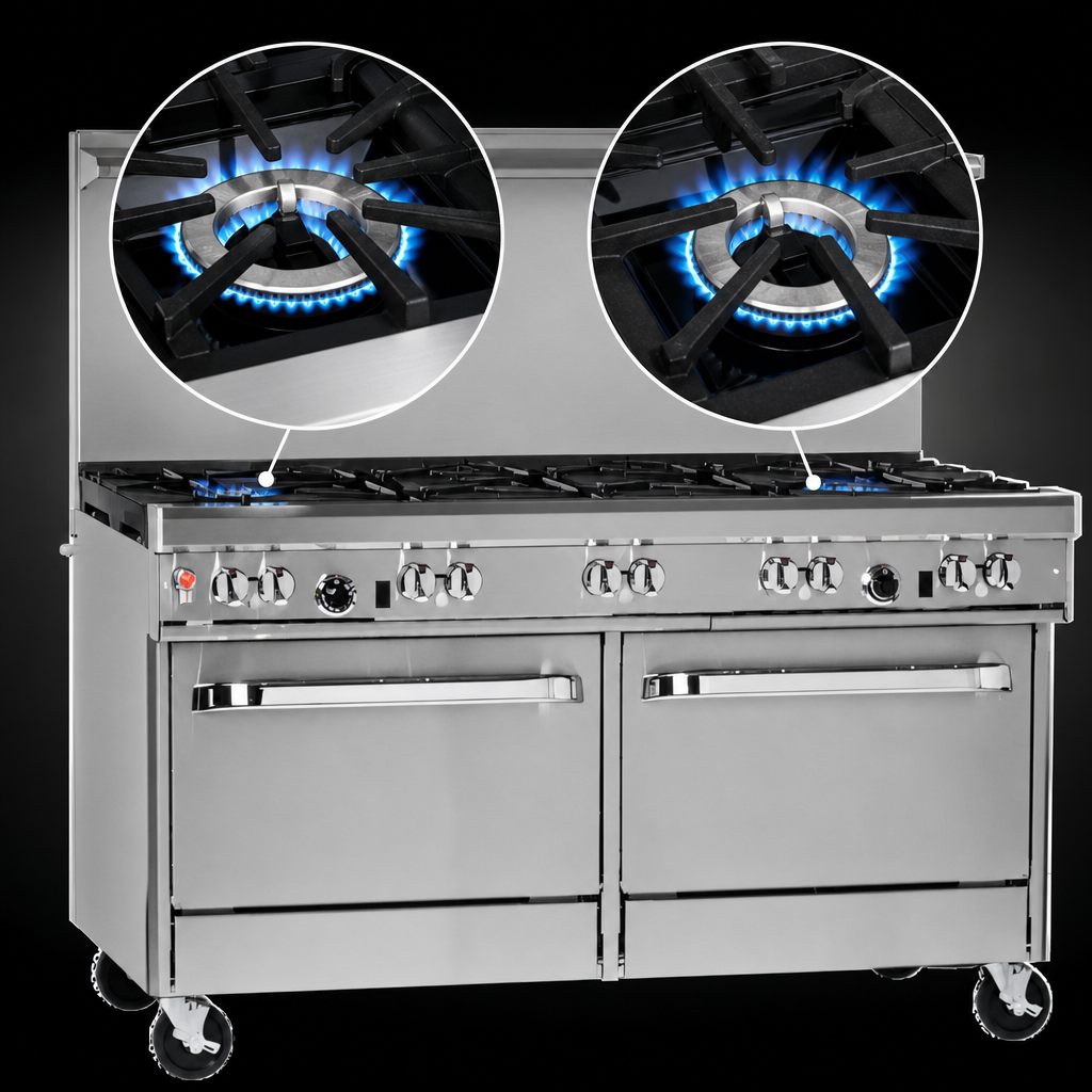 Two Non-Clog Open Burners