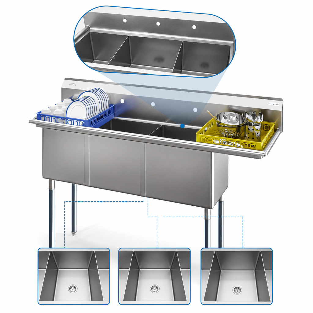 Three-Compartment Layout