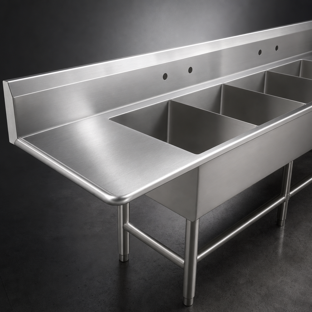 16-Gauge Stainless Steel Top