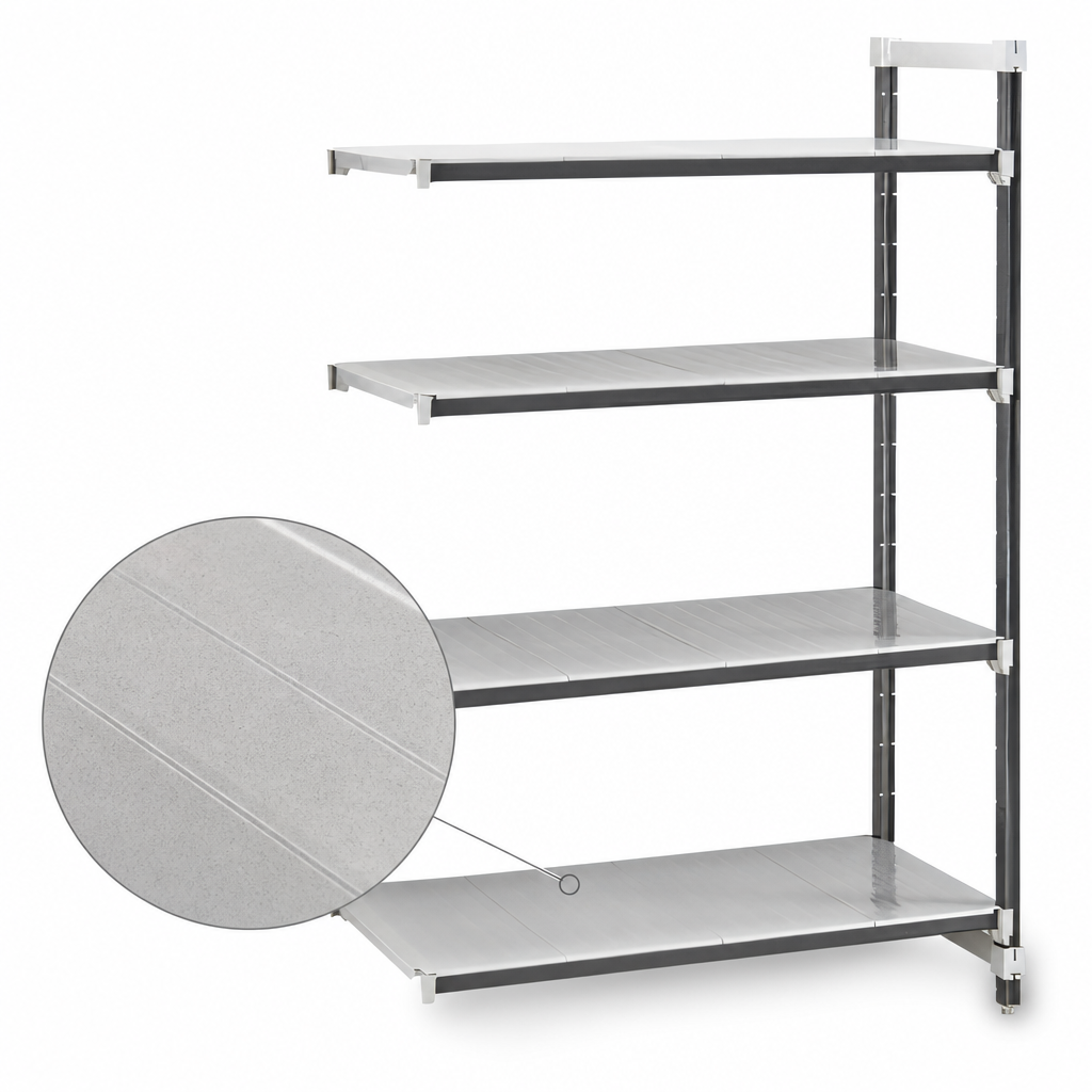 Solid Antimicrobial Shelf Plates
