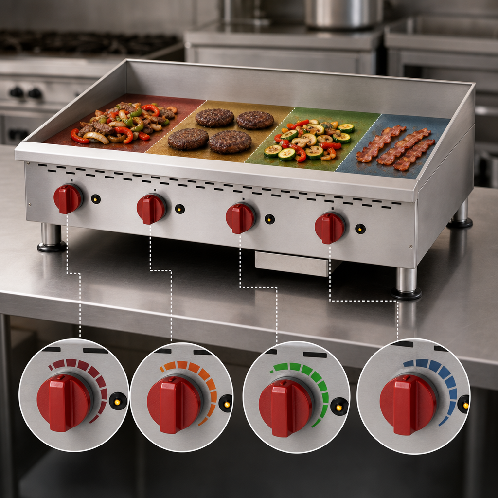 Thermostatic Independent Cooking Zones