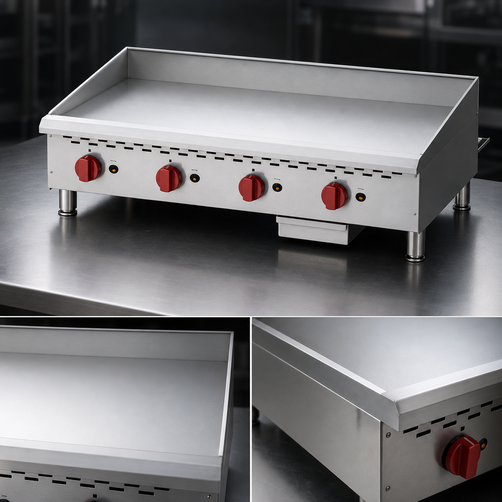 3/4-Inch Polished Steel Griddle Plate