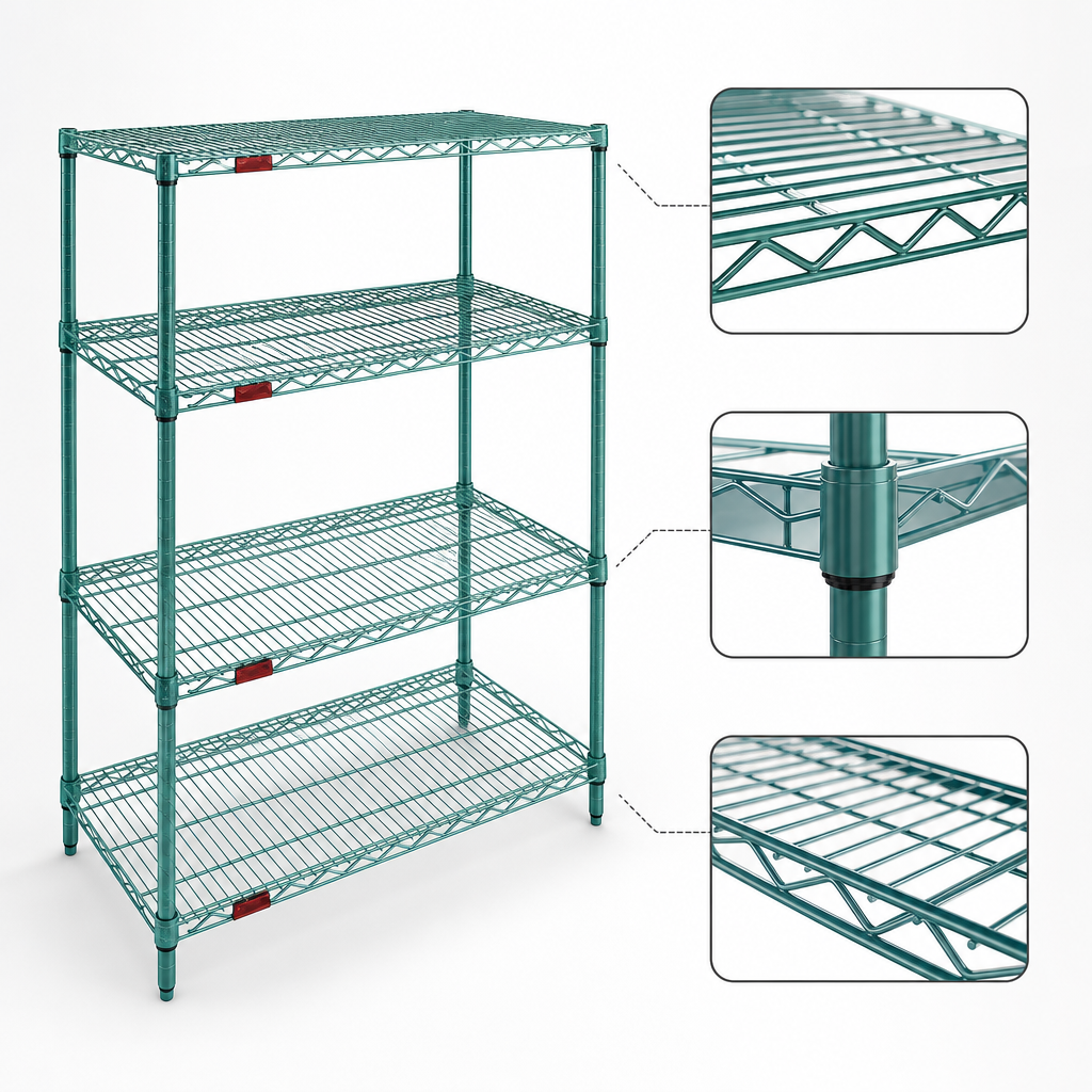 Patented QuadTruss Wire Shelf Design