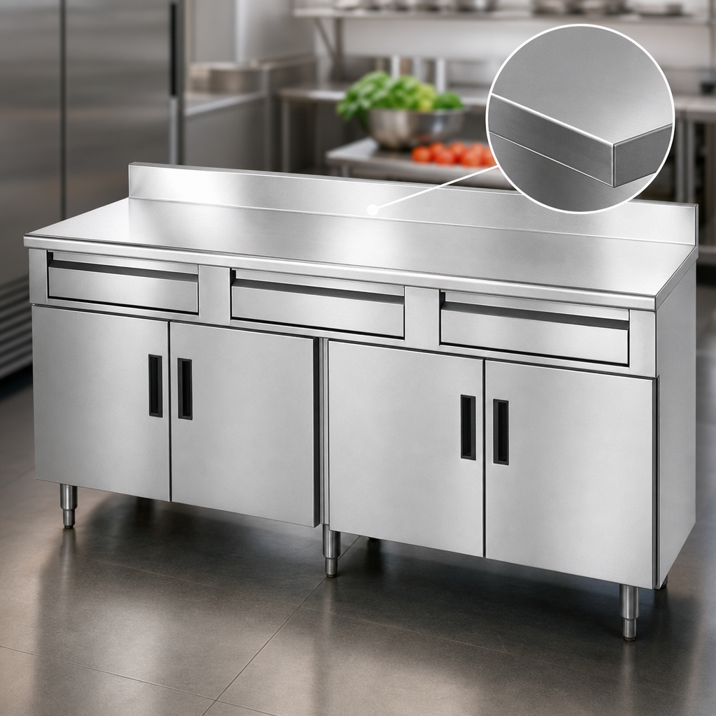 14-Gauge Stainless Steel Top