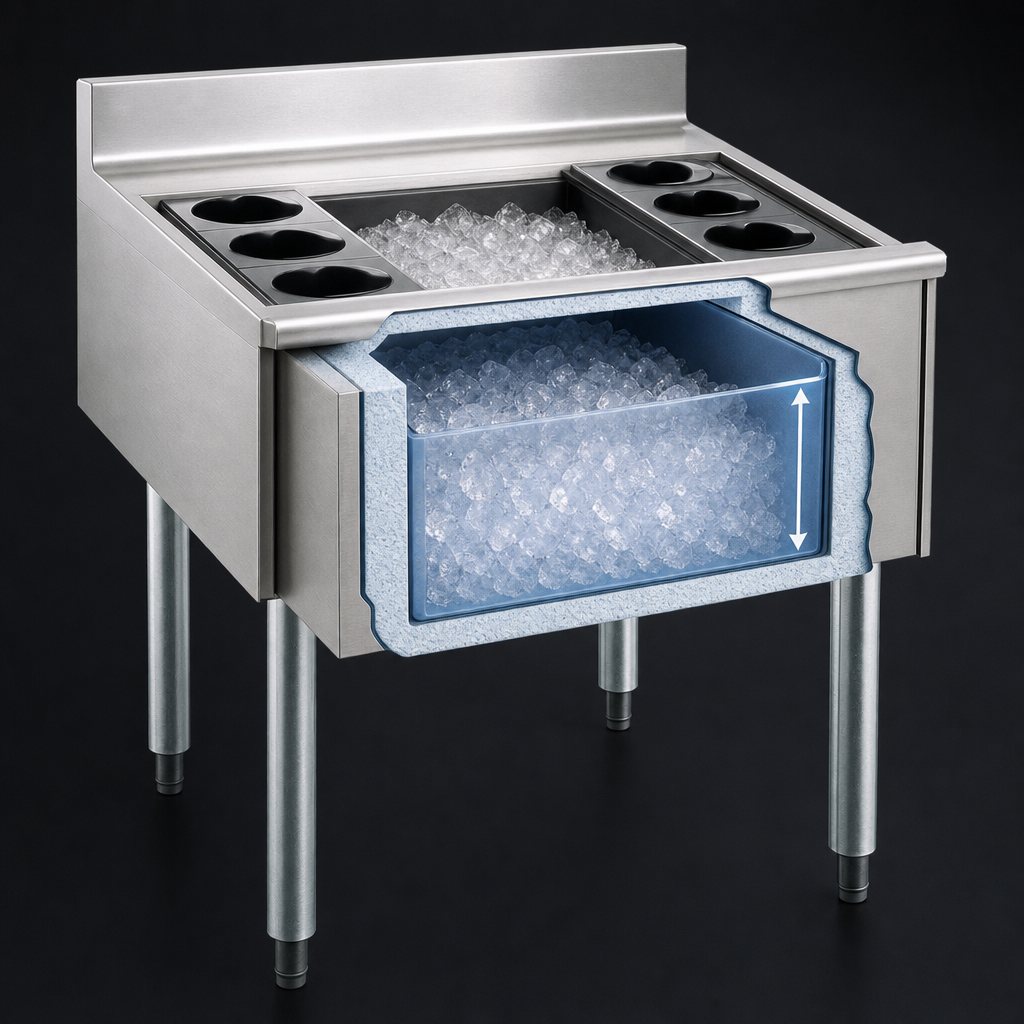 8-Inch Deep Insulated Ice Bin