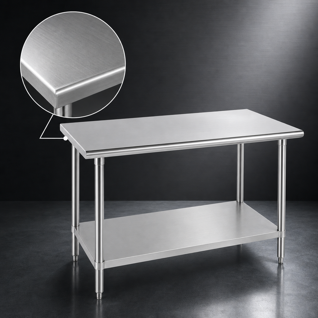 14-Gauge 304 Stainless Steel Top