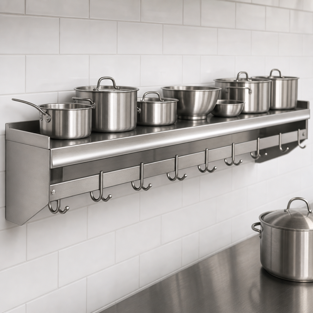 16-Gauge 430 Stainless Steel Shelf
