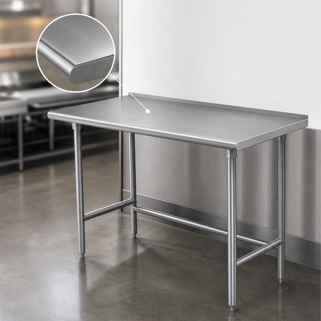 14-Gauge 304 Stainless Steel Top