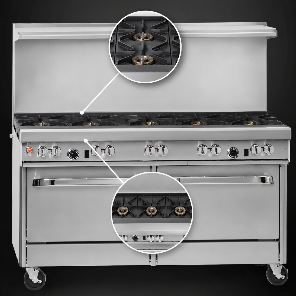 Six-Burner Top