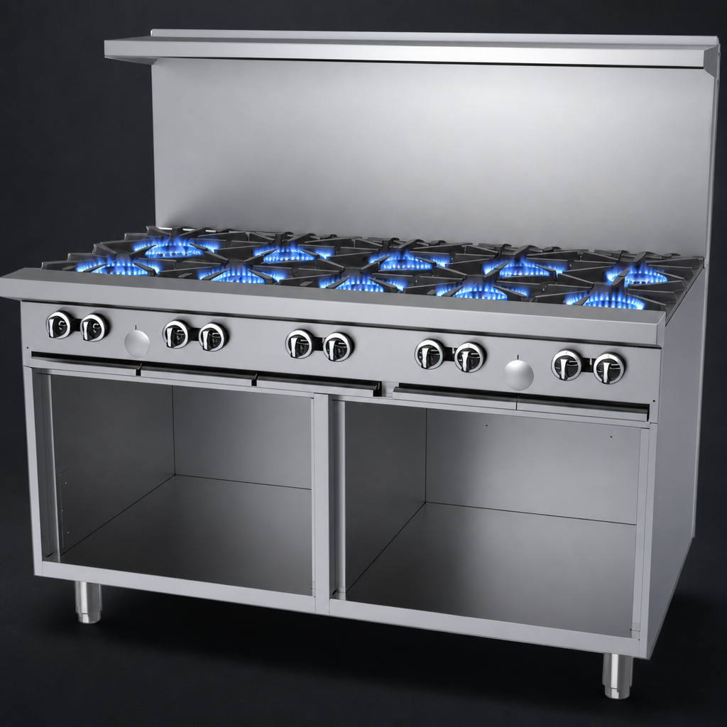 10 High-Output Open Burners