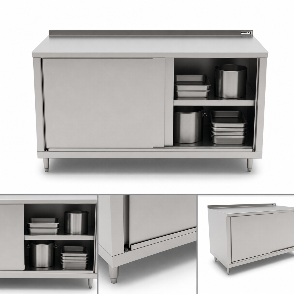 Cabinet Base with Sliding Doors