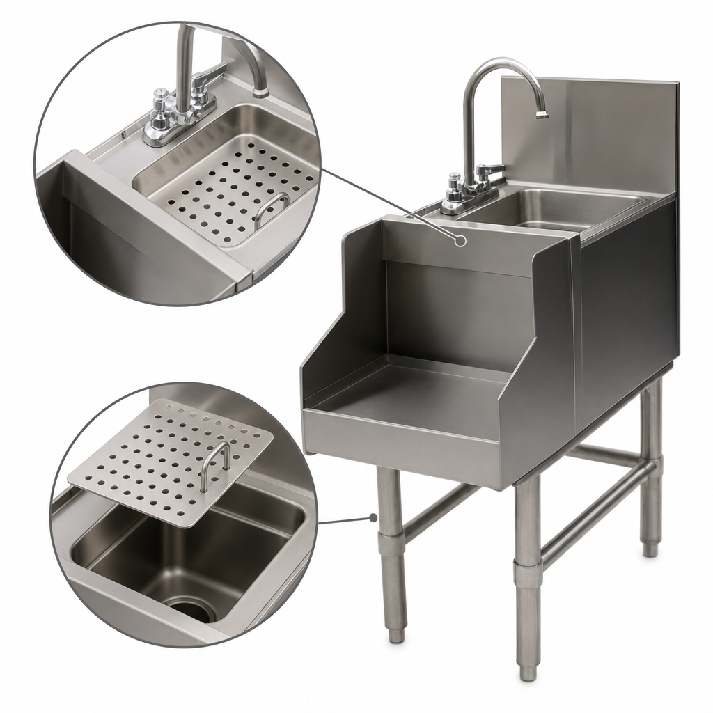 Integrated Sink With Strainer