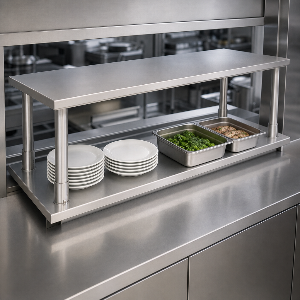 Pass-Thru Shelf With Overshelf