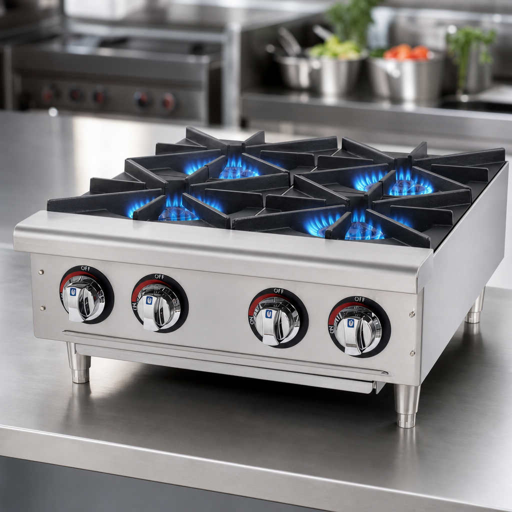 Four Cast Iron Burners