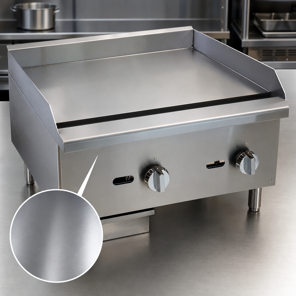 Smooth Polished Steel Griddle Plate