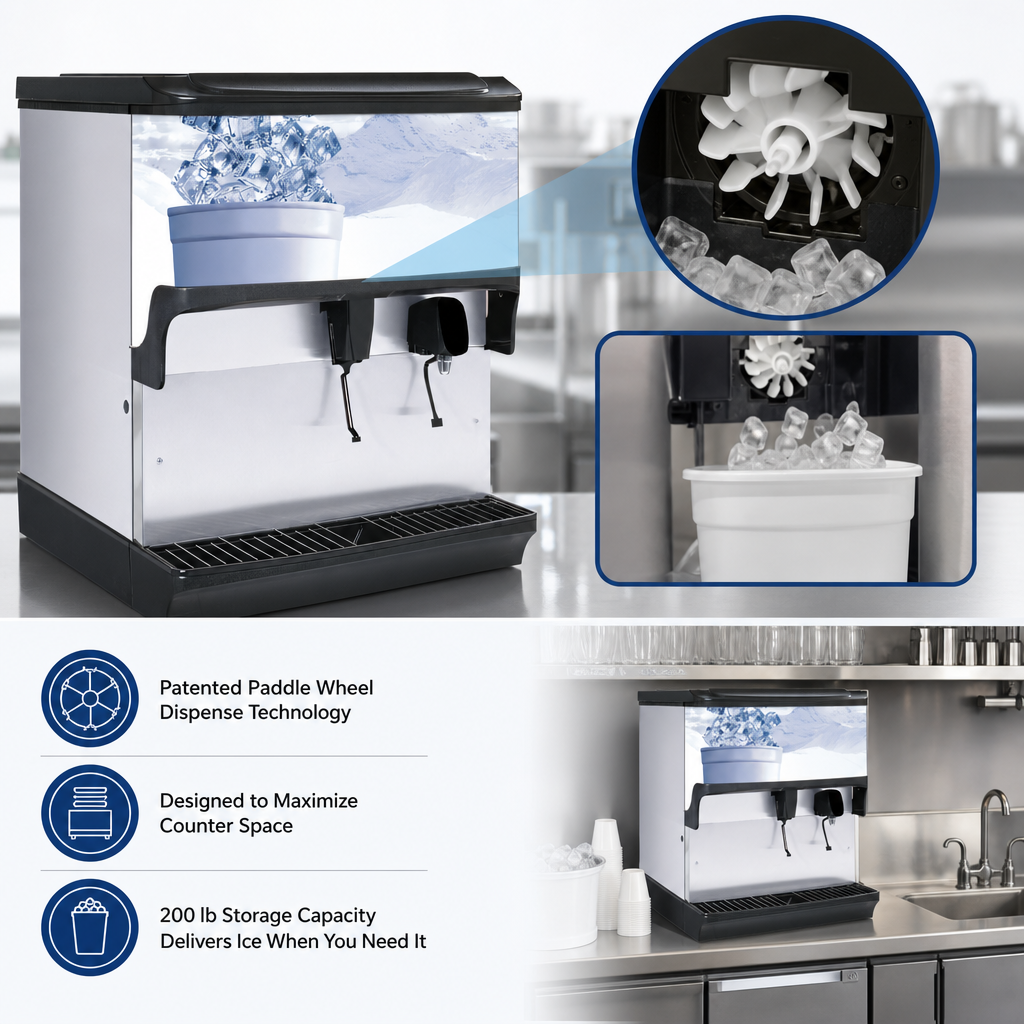 Patented Paddle Wheel Dispense Technology