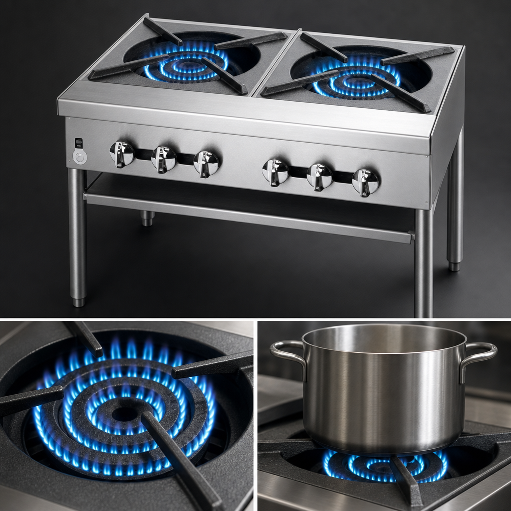 Two Three-Ring Burners