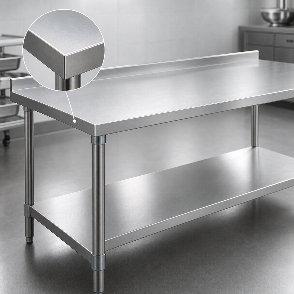 14-Gauge Stainless Steel Top