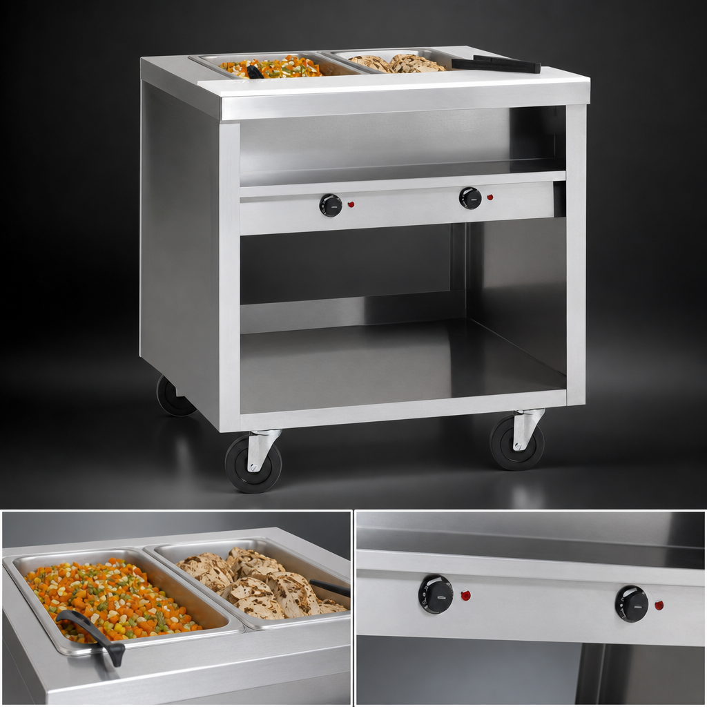 Two Sealed Hot Food Wells
