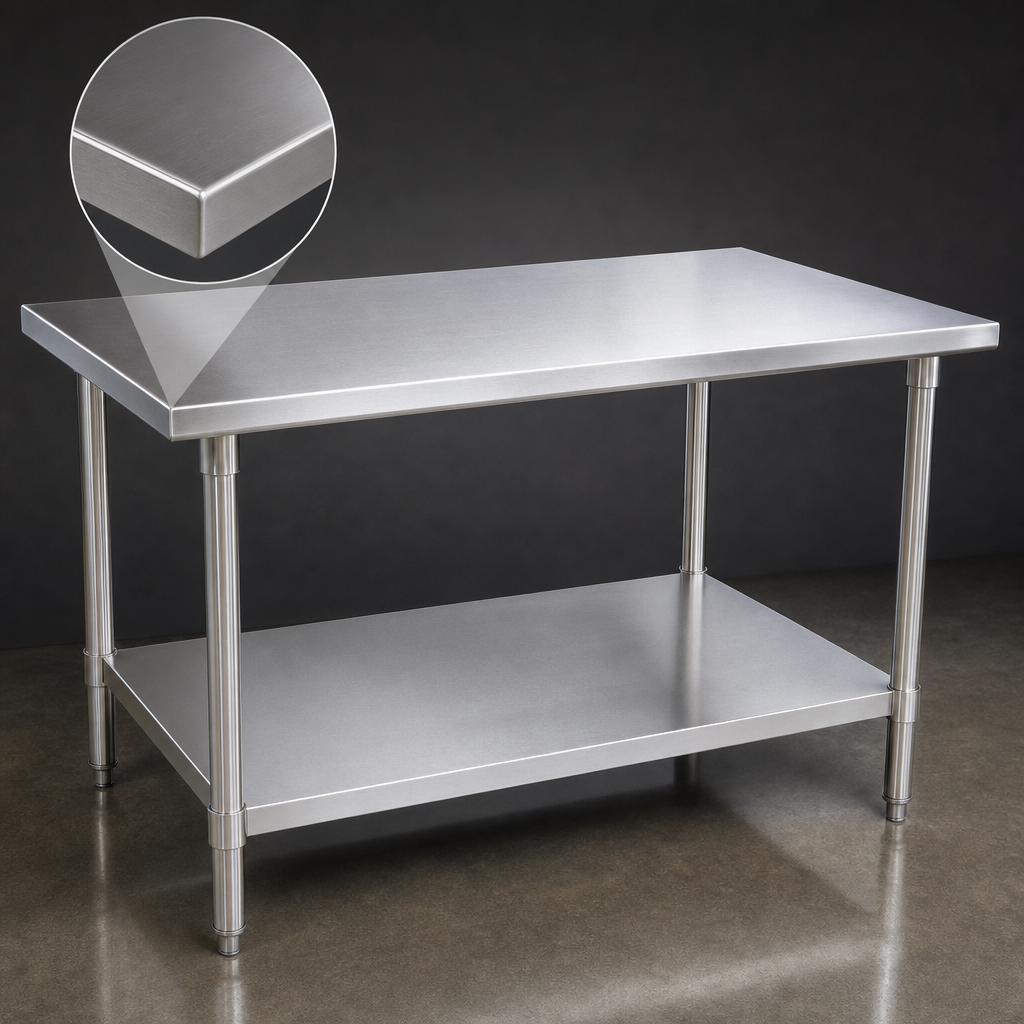 14-Gauge Stainless Steel Top